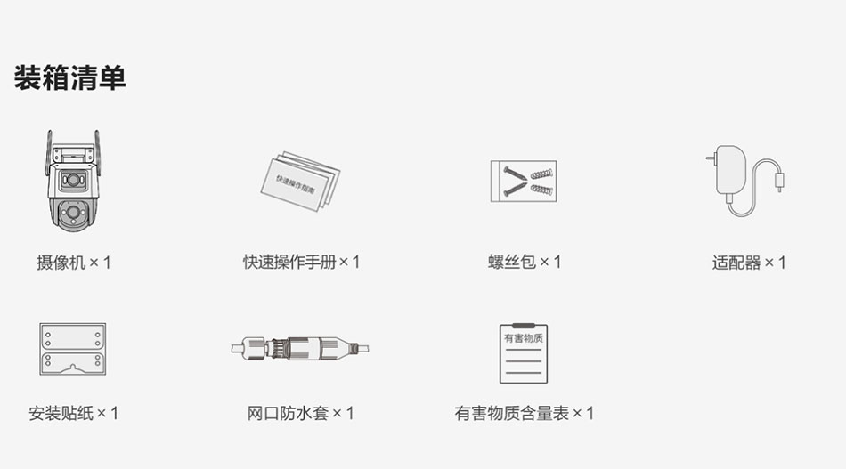 产品装箱清单